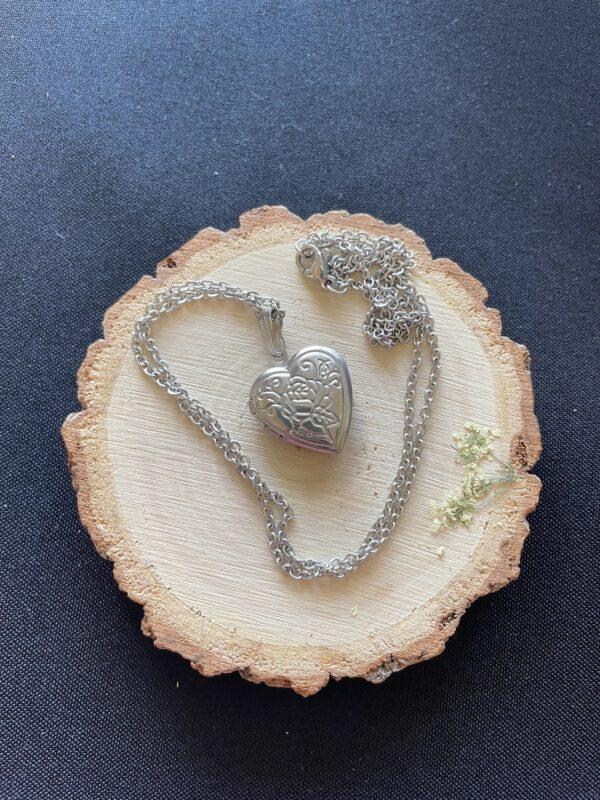 Roestvrijstalen Ketting met Hartvormige Locket