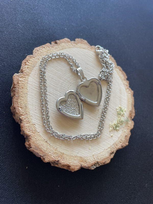 Roestvrijstalen Ketting met Hartvormige Locket