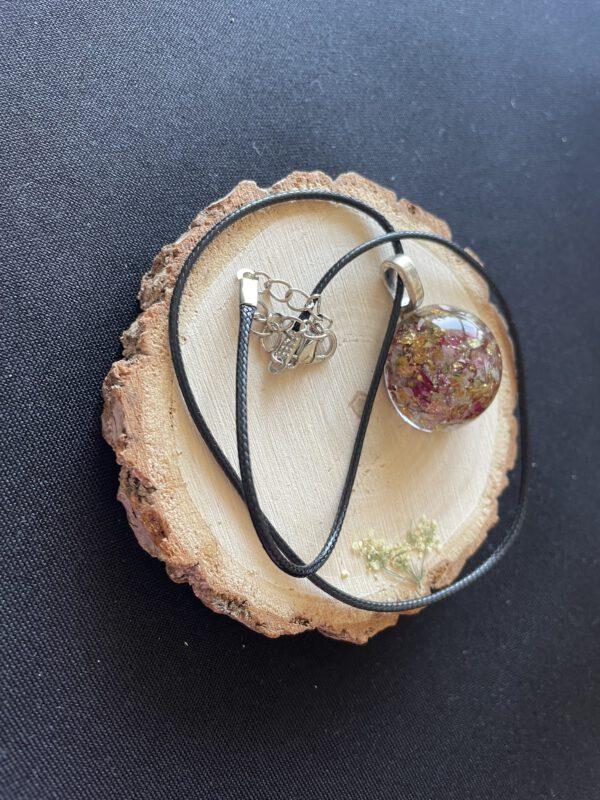 Wax Ketting met Echte Gedroogde Bloemen