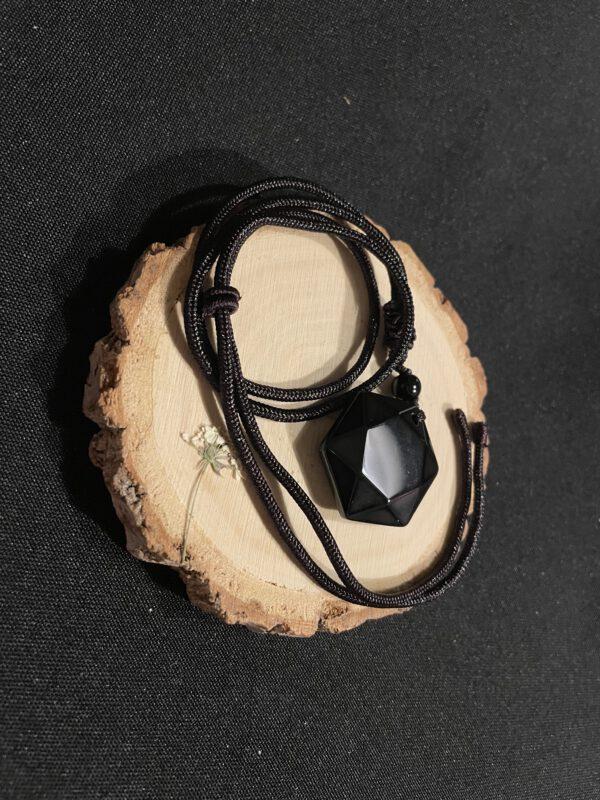Ketting Hexagram Obsidiaan – Bescherming en Innerlijke Kracht