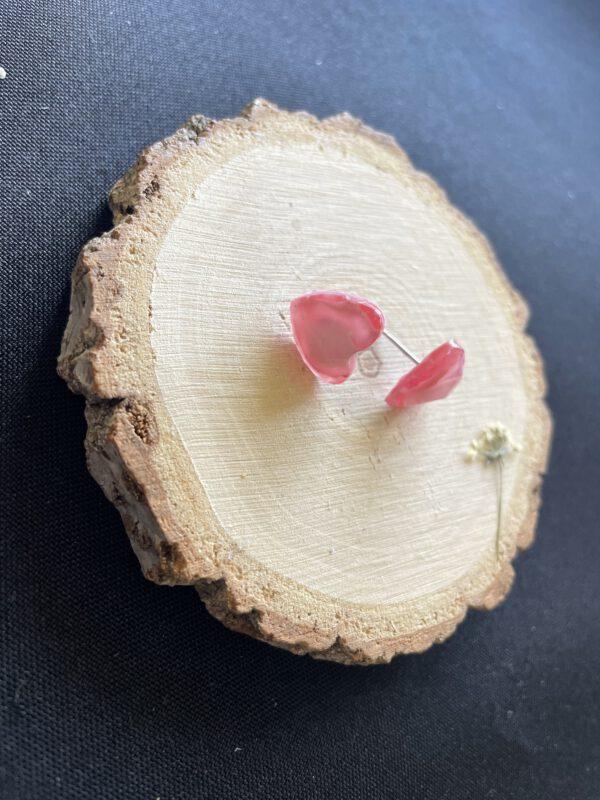 Roestvrijstalen Hartvormige Oorstekers Layered Roze – Tijdloze Elegantie en Symbolische Liefde