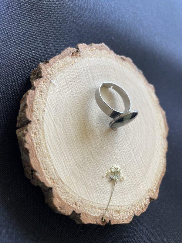 Roestvrijstalen Verstelbare Ring met Klavertje – Geluk en Elegantie