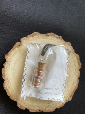 Cadeauverpakking Wax Ketting Rodochrosiet Fles