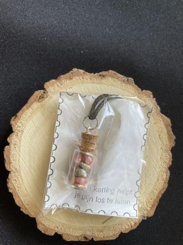 Cadeauverpakking Wax Ketting Rodochrosiet Fles