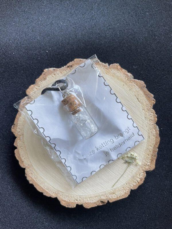 Cadeauverpakking Wax Ketting met Bergkristal Fles