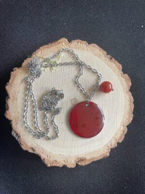 Roestvrijstalen ketting met Carneool – Kracht en Motivatie