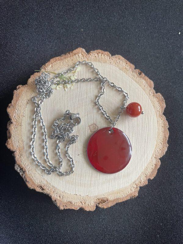 Roestvrijstalen ketting met Carneool – Kracht en Motivatie