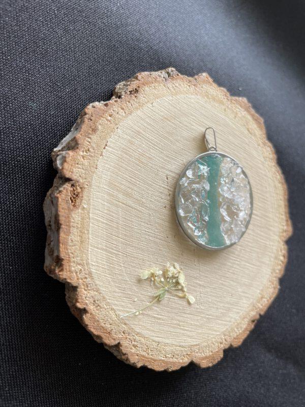Roestvrijstaal Hanger Resin en Bergkristal