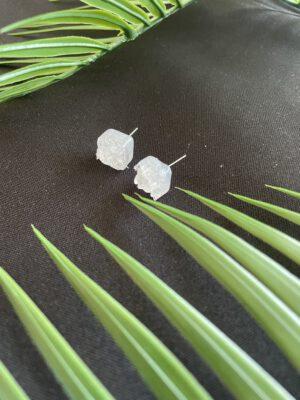 Roestvrijstalen Oorbellen met Bergkristal Steentjes