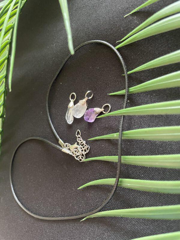 Wax Ketting met Gouden Driehoek Losse Hangers