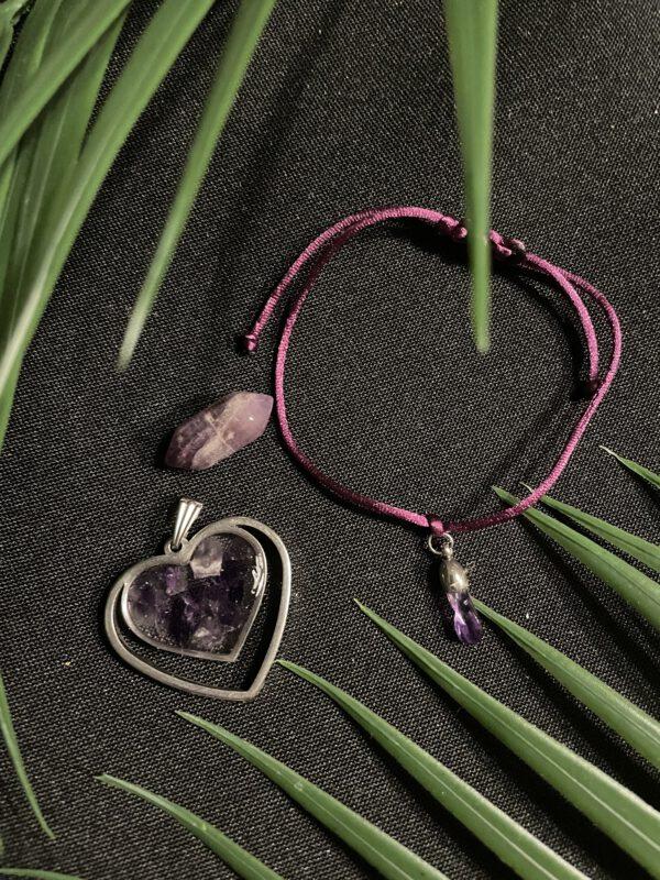 Sieraden Set met prachtige Amethist edelsteen
