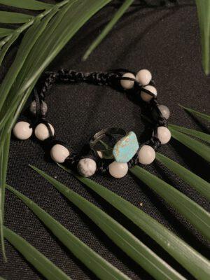 Sieraden Set Howliet, Armband En Roestvrijstalen Ring