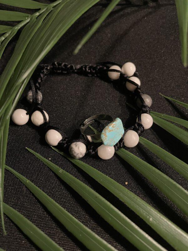 Sieraden Set Howliet, Armband En Roestvrijstalen Ring